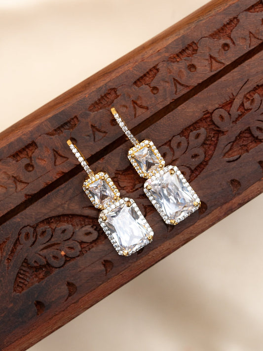 Crystal Curve Earrings