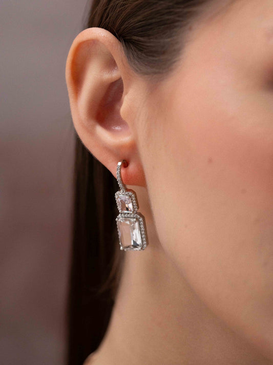 Crystal Curve Earrings